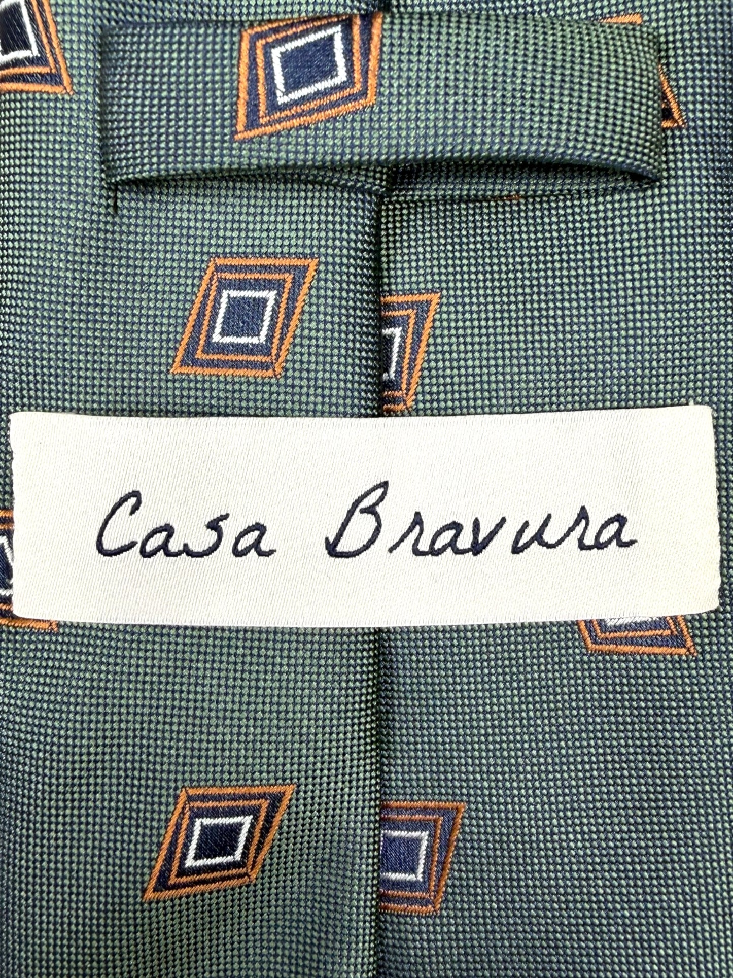 Green Diamond Neat Tie