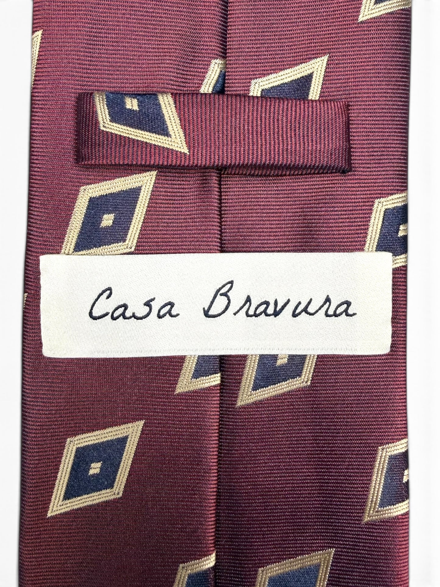 Burgundy Foulard Tie