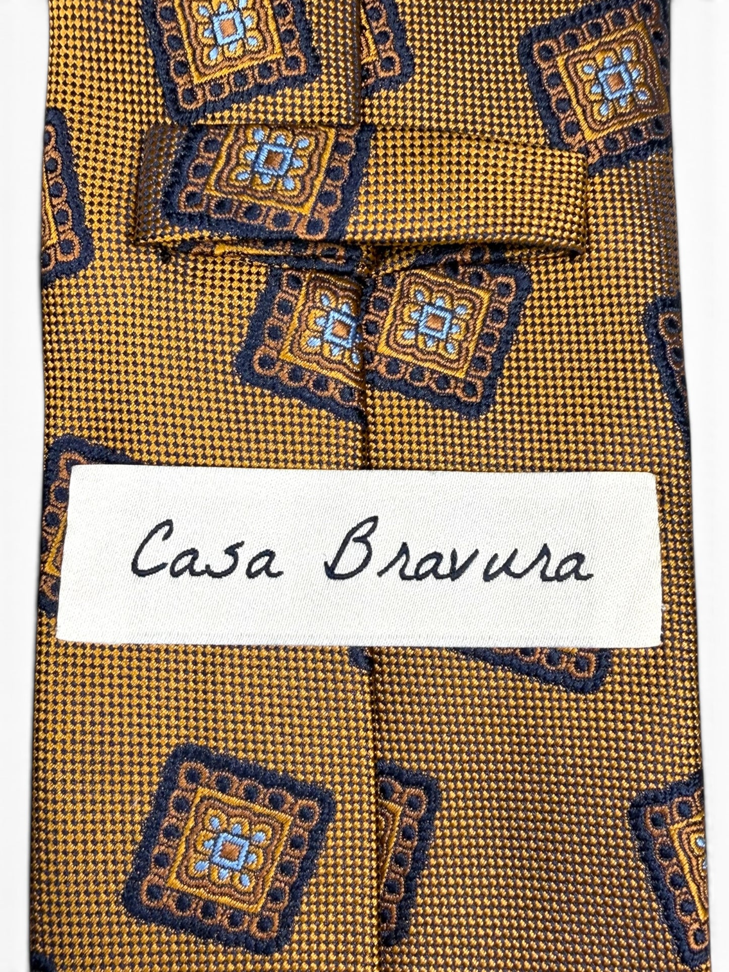 Honey Mosaic Square Tie