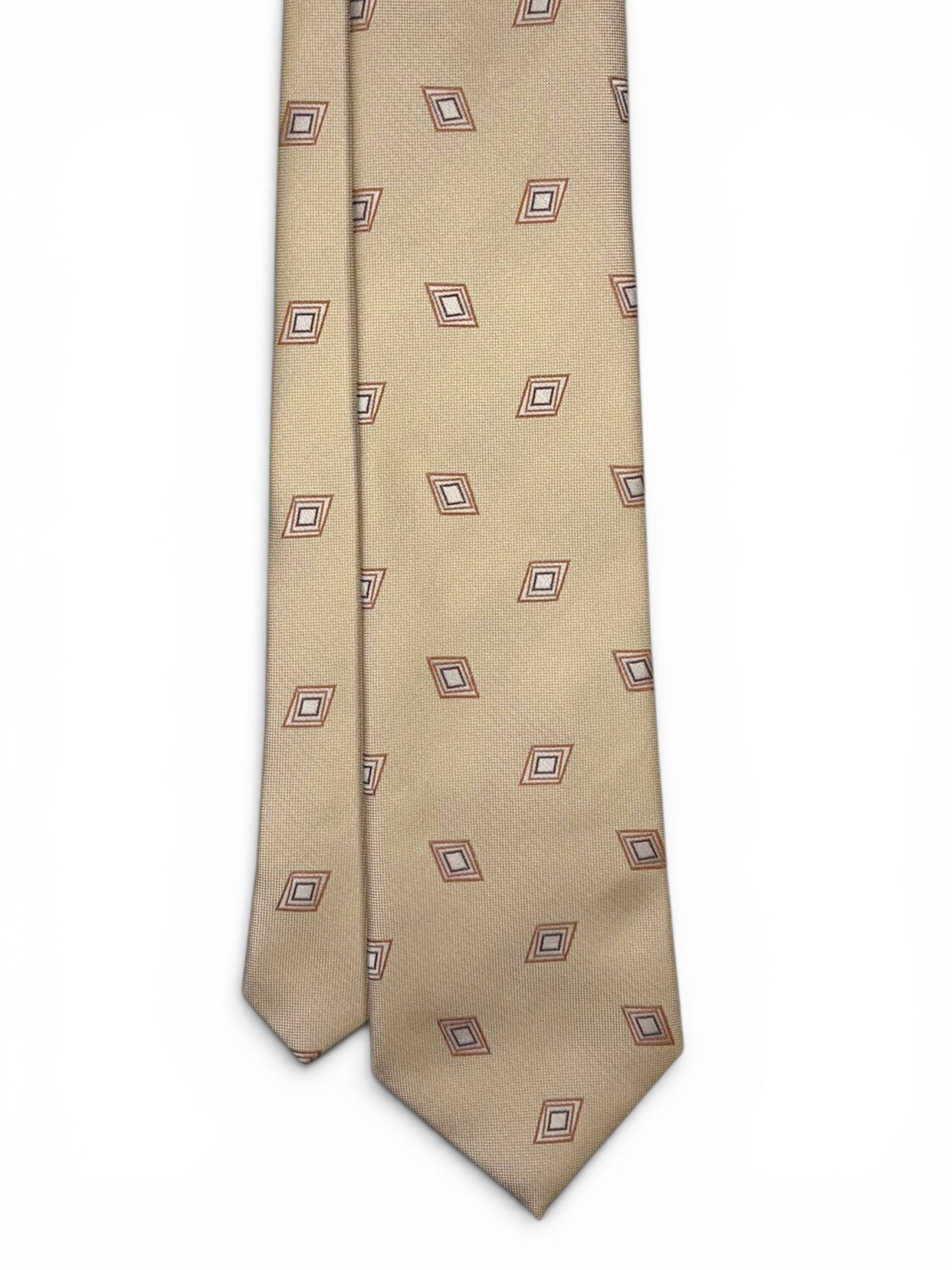 Champagne Diamond Neat Tie