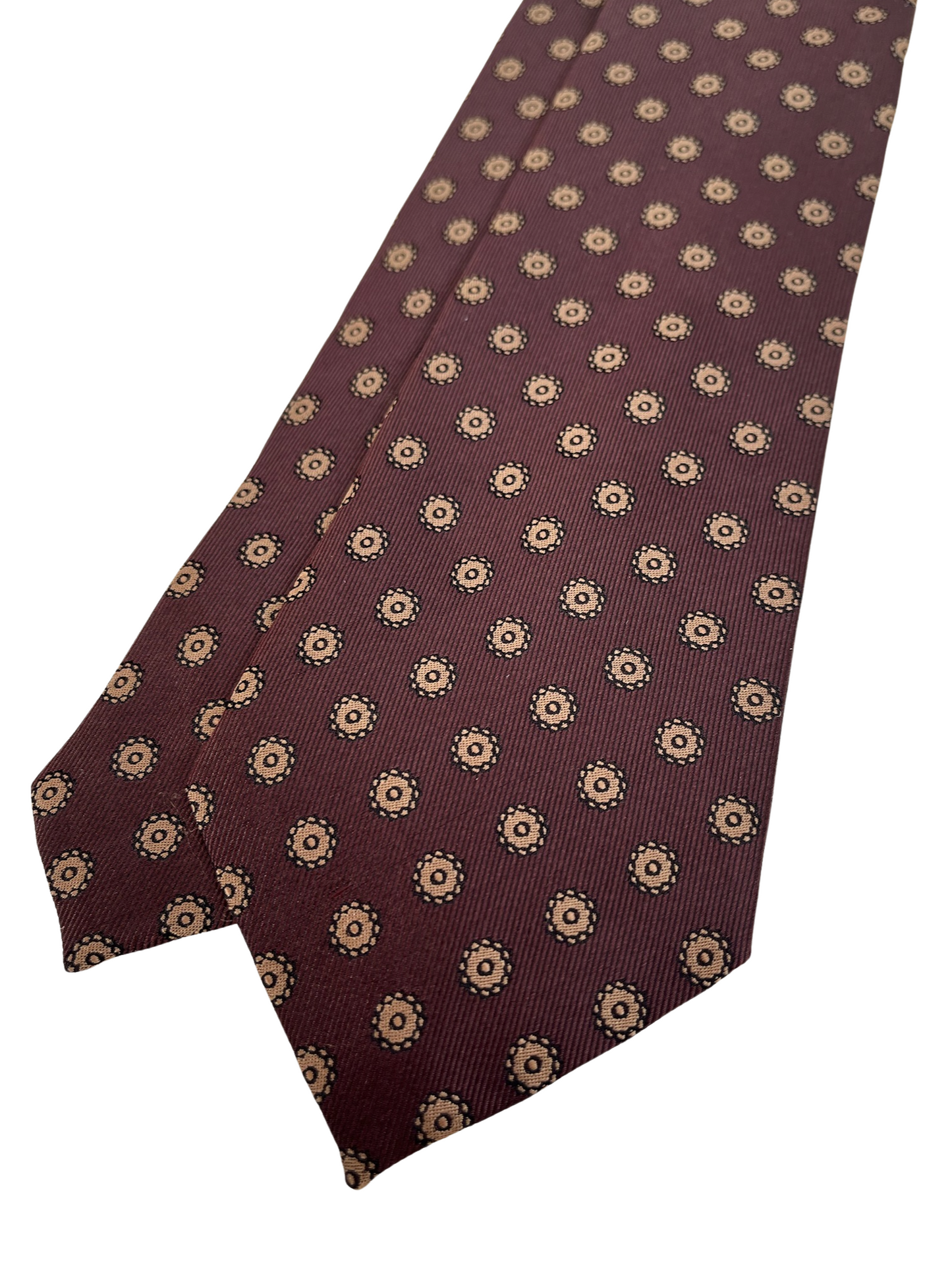 Brown Floral Tie