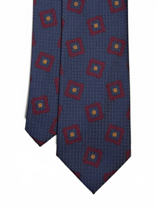 Indigo Blue Iridescent Mosaic Tie