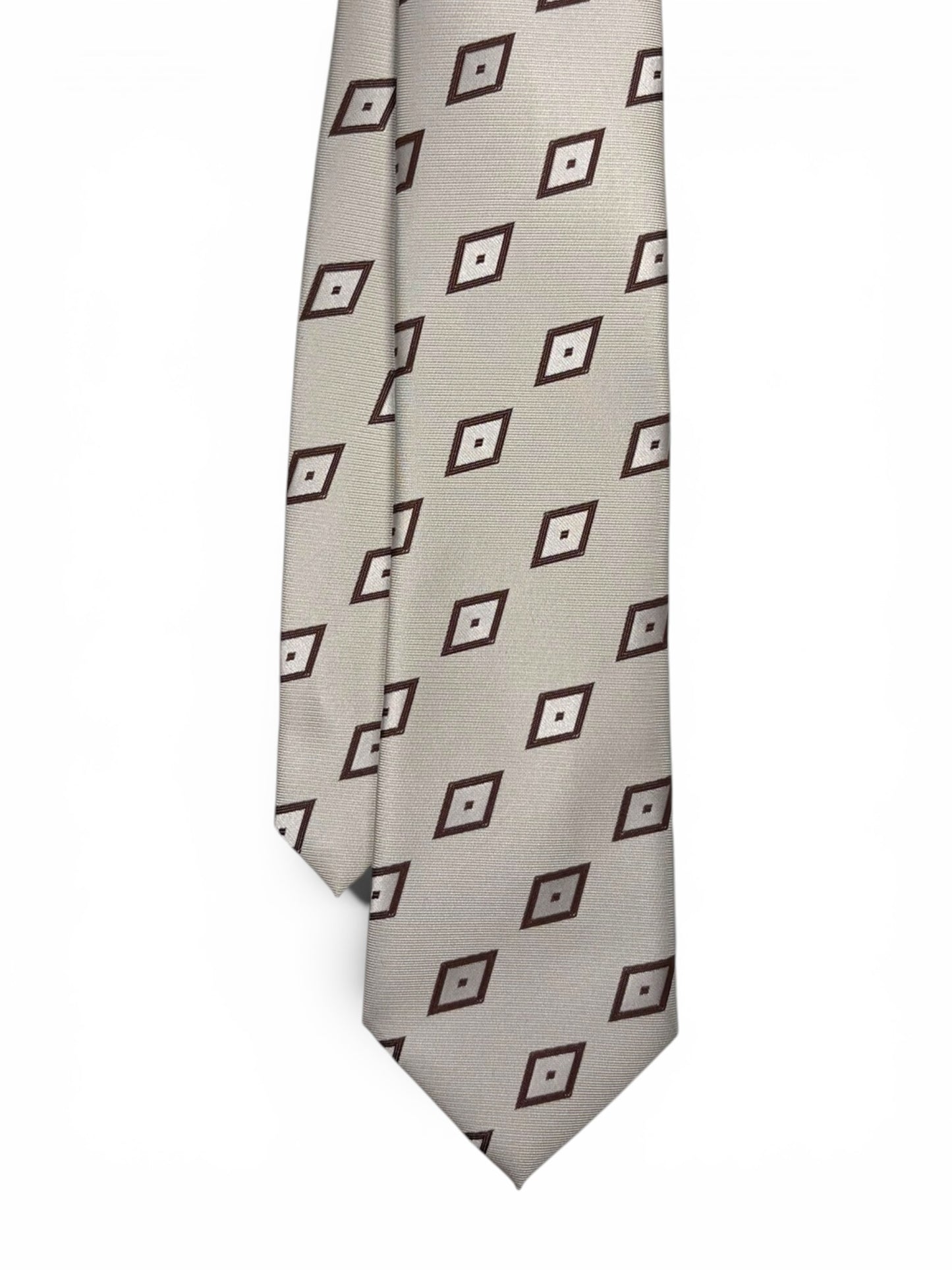 Ivory Foulard Tie