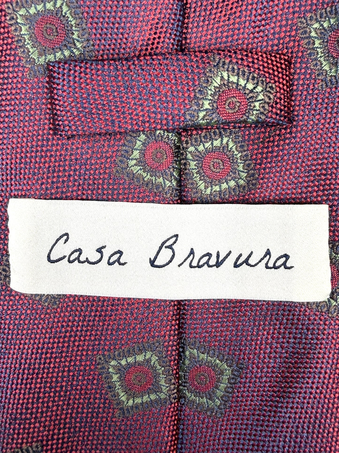 Berry Tile Motif Tie