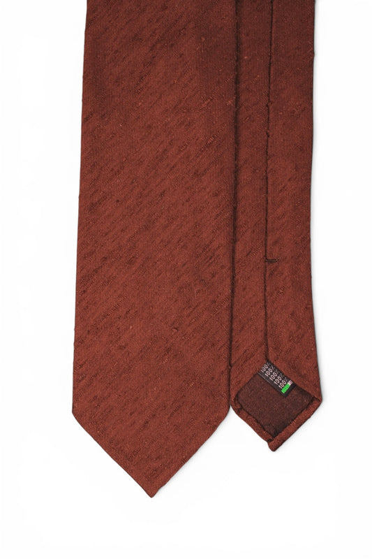 Rust Shantung Tie