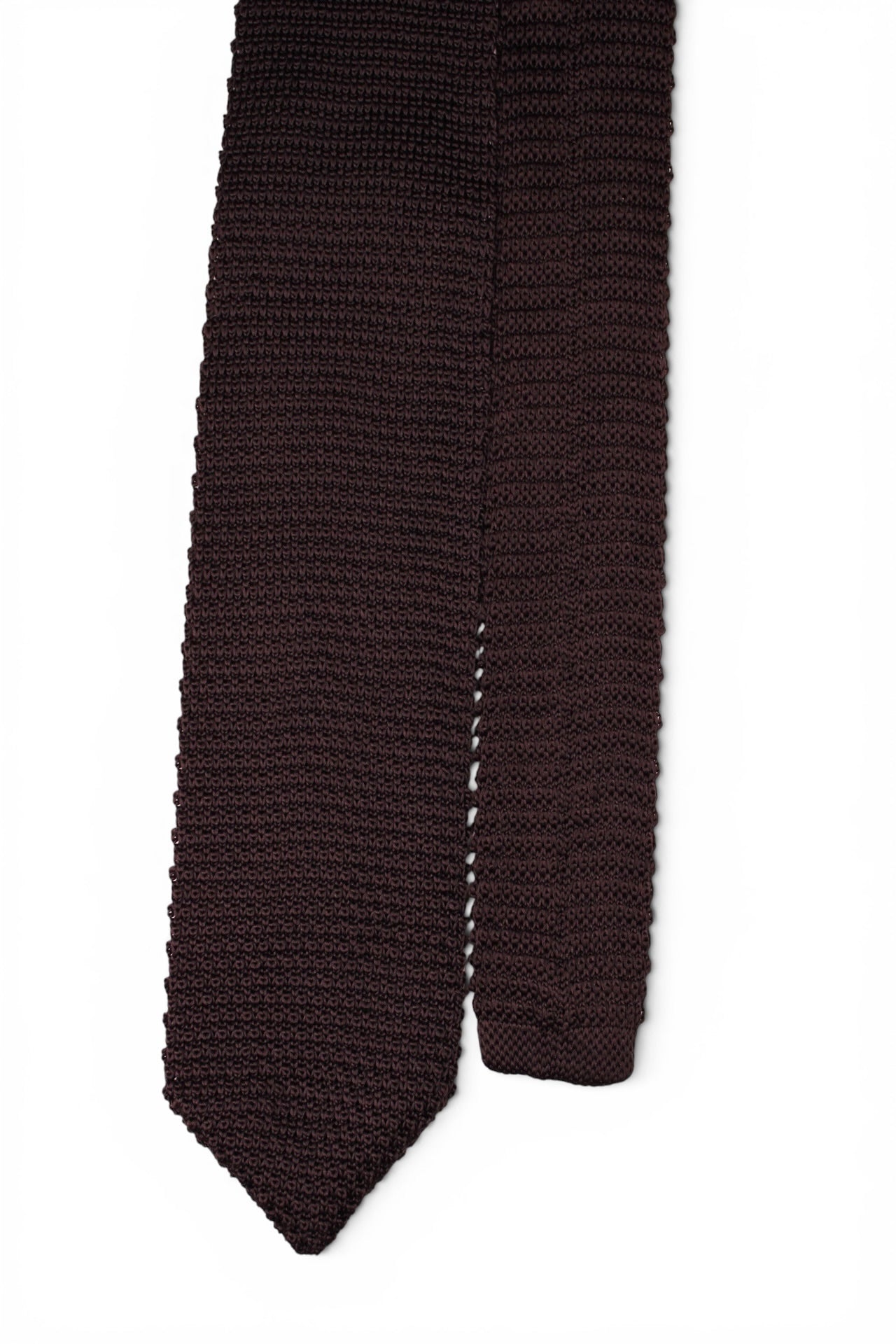Chocolate Brown Knit Tie