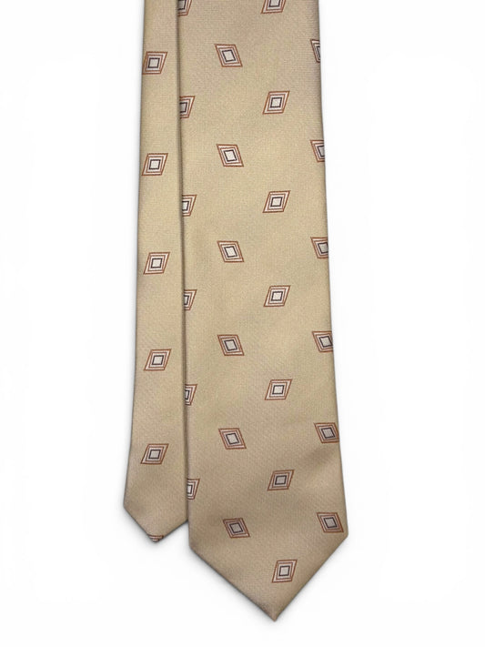 Champagne Diamond Neat Tie