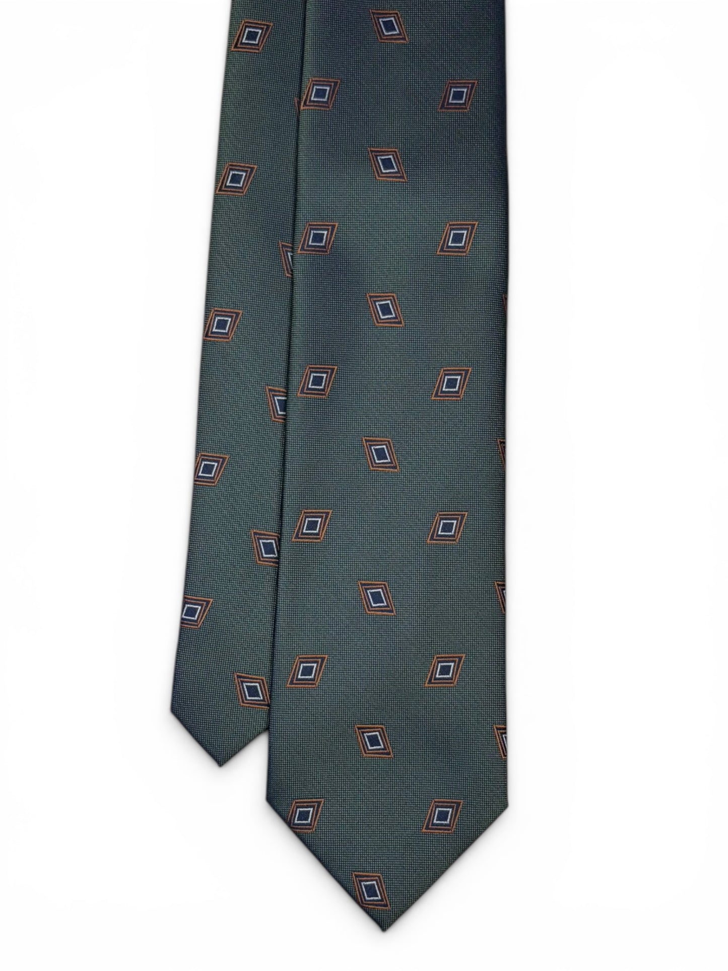 Green Diamond Neat Tie