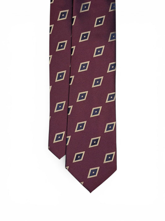 Burgundy Foulard Tie