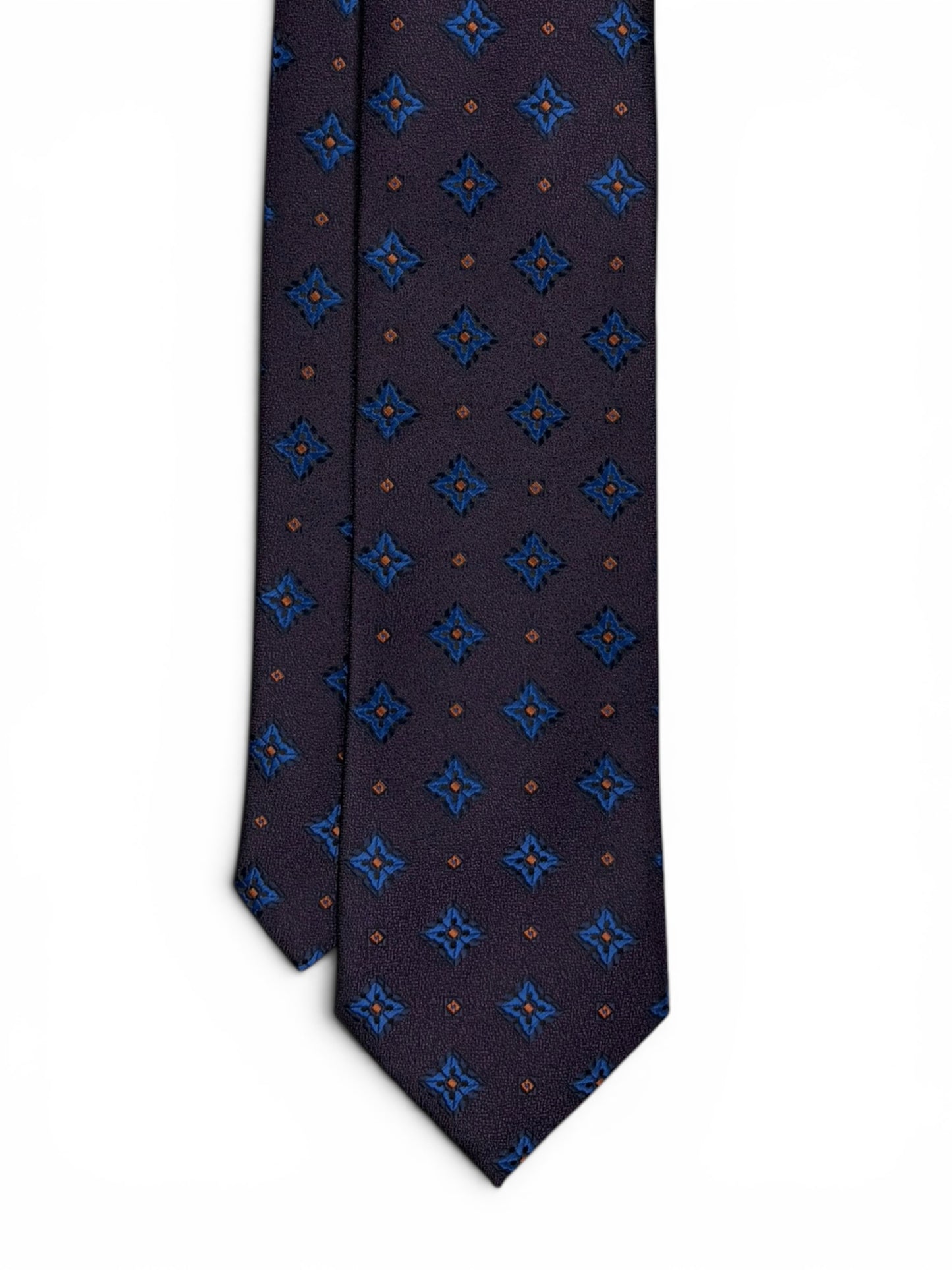 Deep Plum Star-Pattern Tie