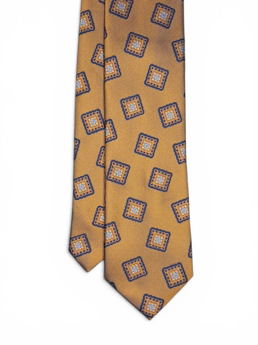 Honey Mosaic Square Tie
