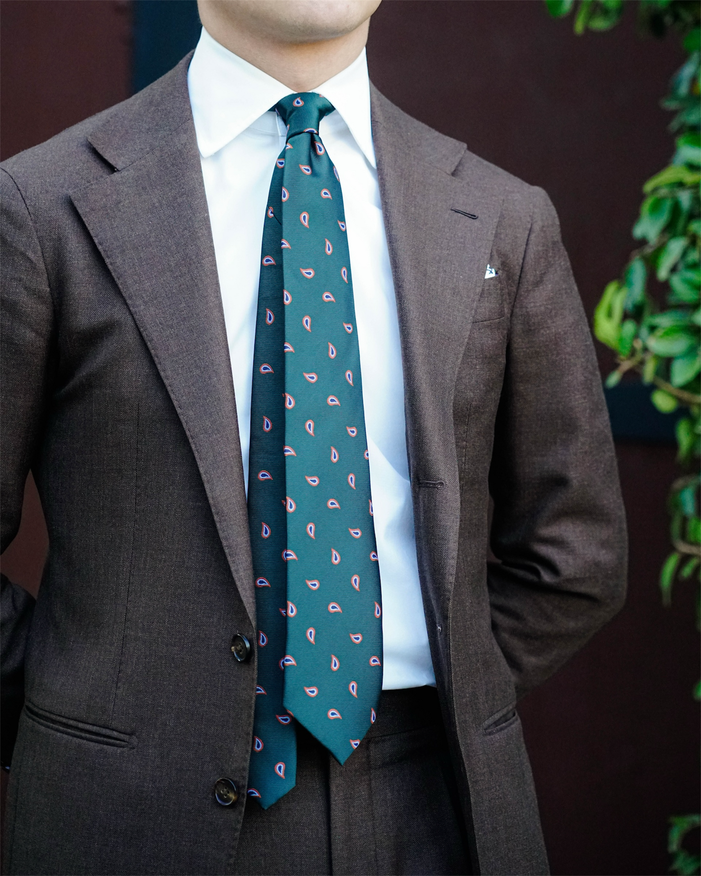 Green Paisley Tie