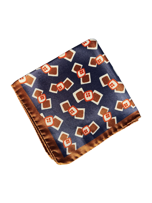 Geometric Silk Pocket Square
