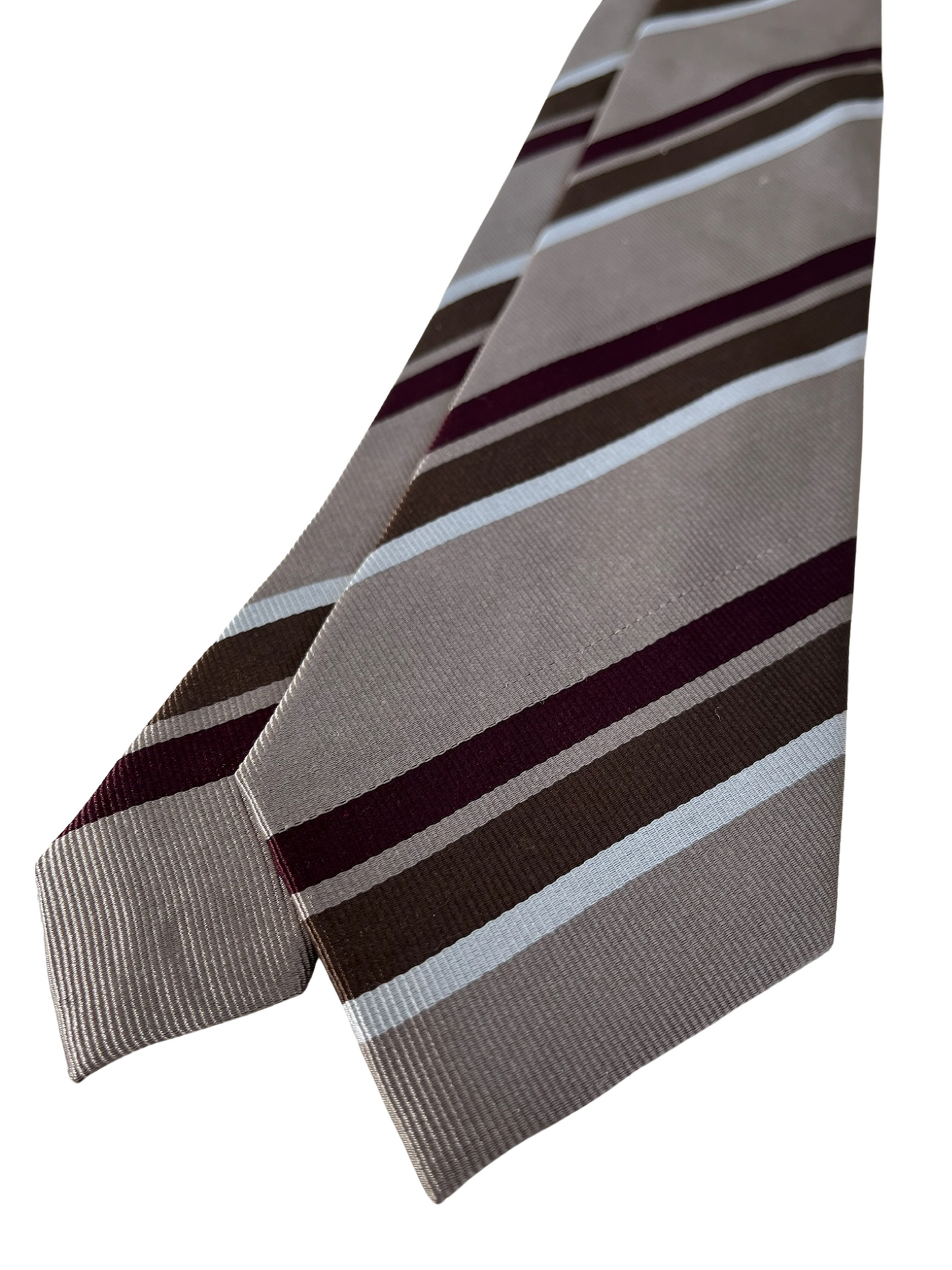 Brown Monochrome Stripe Tie
