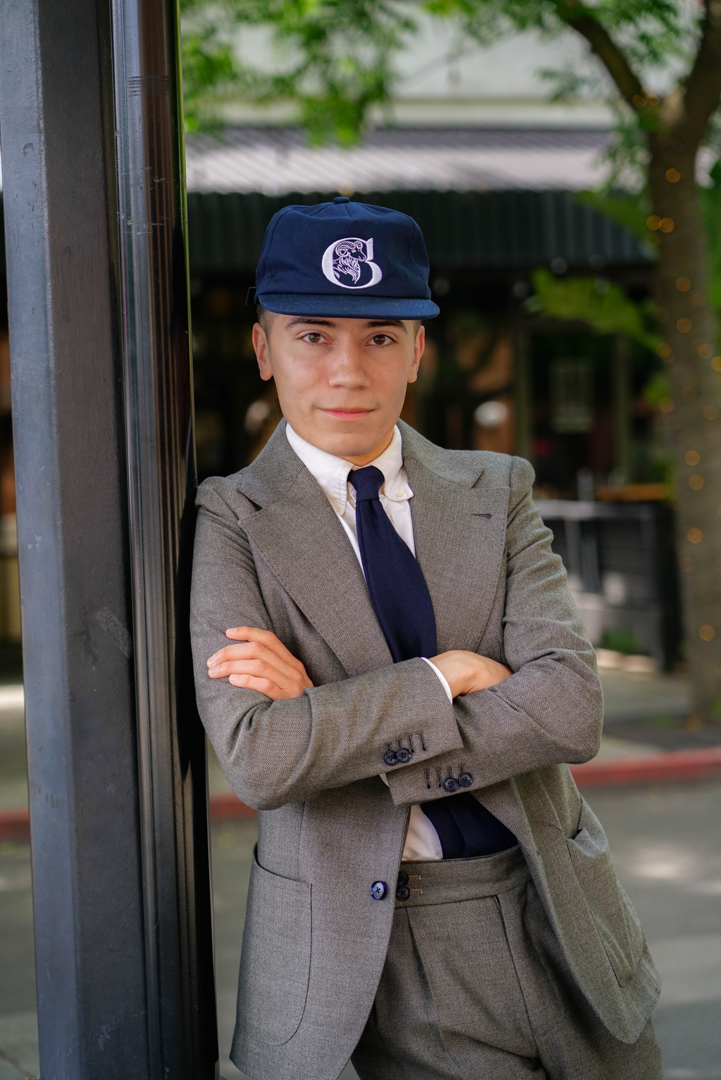 Navy CB Logo Hat